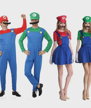 Super Mario & Luigi Cosplay Kostuum voor Volwassenen - Feest & Halloween