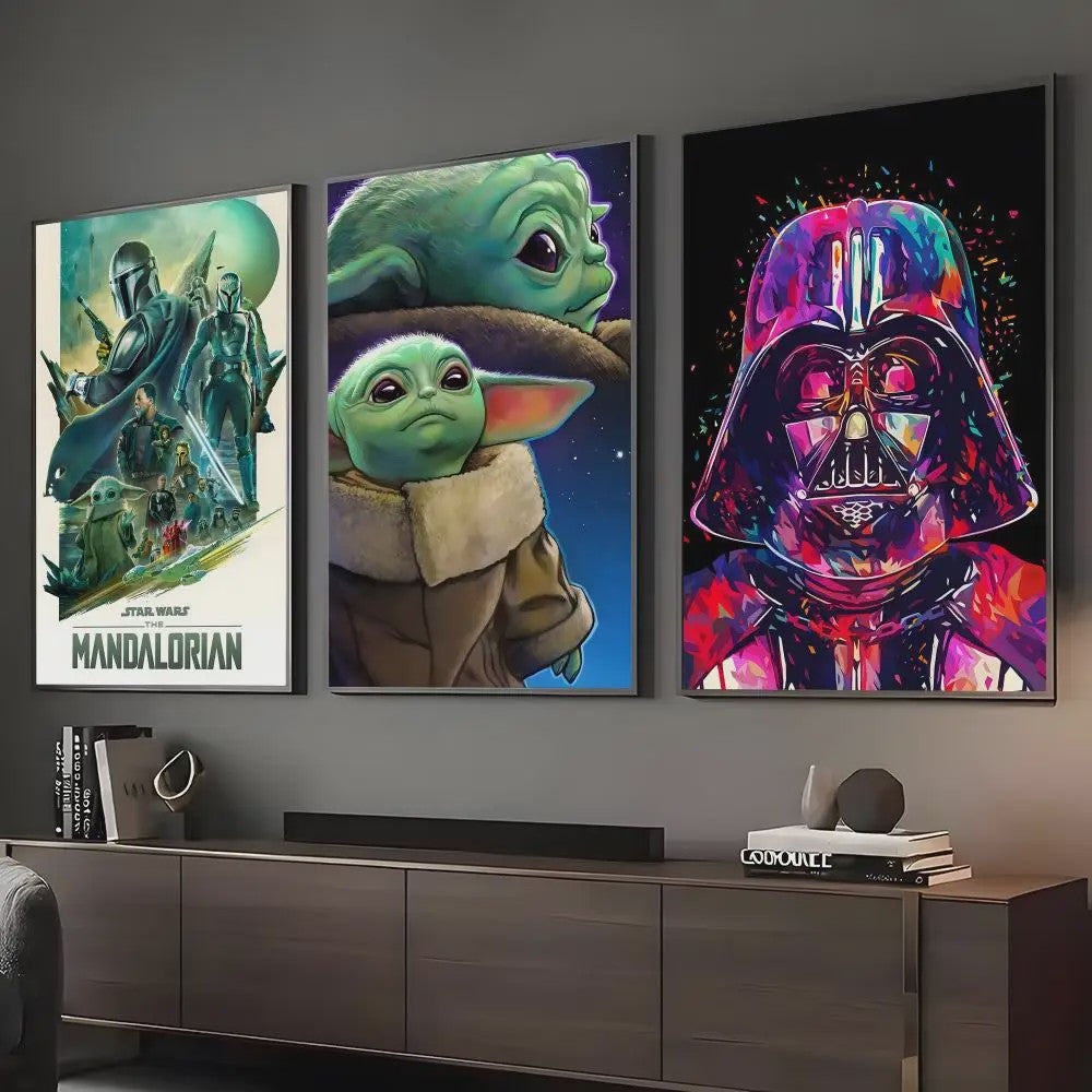 Star Wars Yuda Schilderij - HD Canvas Muurdecoratie voor Woonkamer & Bar