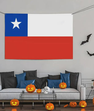 Chileense Vlag Wandkleed - HD Print, Decoratie voor Kamer, Feest, Buiten