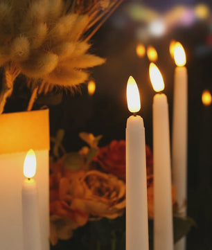 LED Flakkerende Taper Kaarsen 11 inch met Afstandsbediening - Sfeervol en Veilig