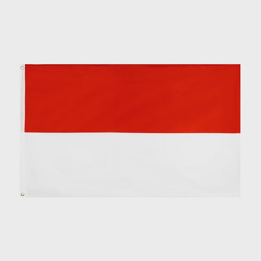 Indonesische Vlag - Polyester Banner met Messing Grommets - Diverse Maten