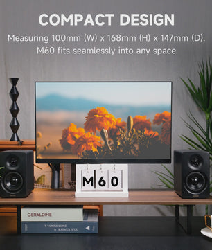 Edifier M60: Krachtige 66W RMS Desktop Speakers met Bluetooth 5.3, Hi-Res Audio & LDAC