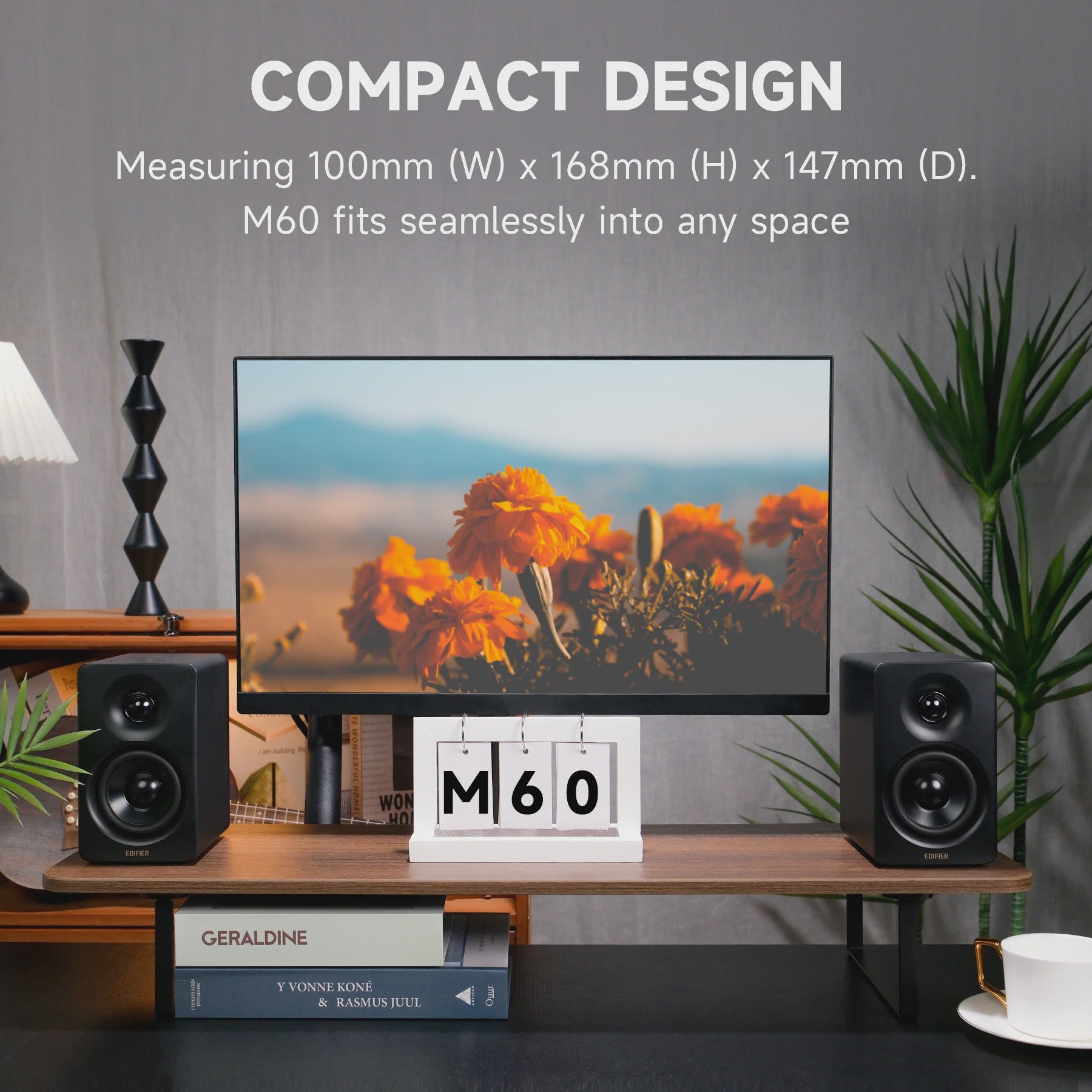 Edifier M60: Krachtige 66W RMS Desktop Speakers met Bluetooth 5.3, Hi-Res Audio & LDAC