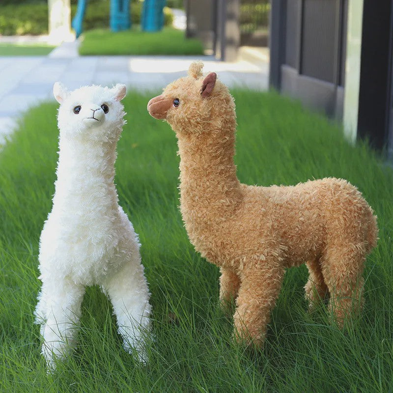 Pluche Alpaca Knuffel - Levensechte Llama Speelgoed in Verschillende Maten (38-140cm)