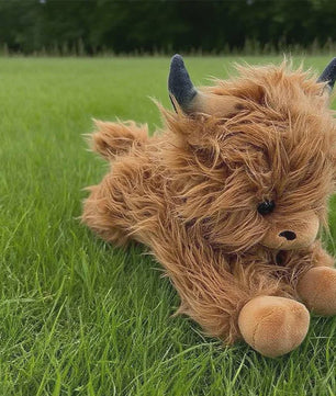 Zachte Pluche Koe Knuffel (25cm) - Schotse Hooglander Speelgoed voor Kinderen & Decoratie