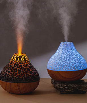 Volcano Luchtbevochtiger 300ml met Kleurrijk Nachtlampje - USB Desktop Vernevelaar