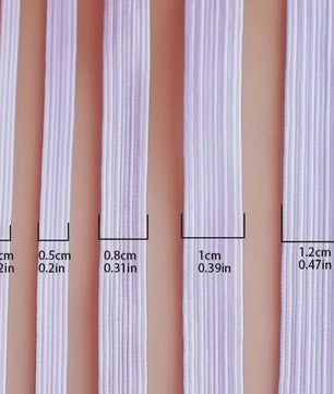 Elastisch Band Naaien - Plat Elastiek voor Kleding, Taillebanden & DIY Projecten (Wit & Zwart)