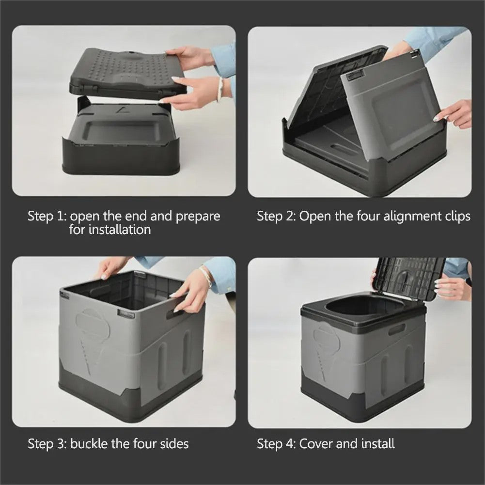Draagbaar Opvouwbaar Toilet - Ideaal voor Camping, Reizen & Noodgevallen