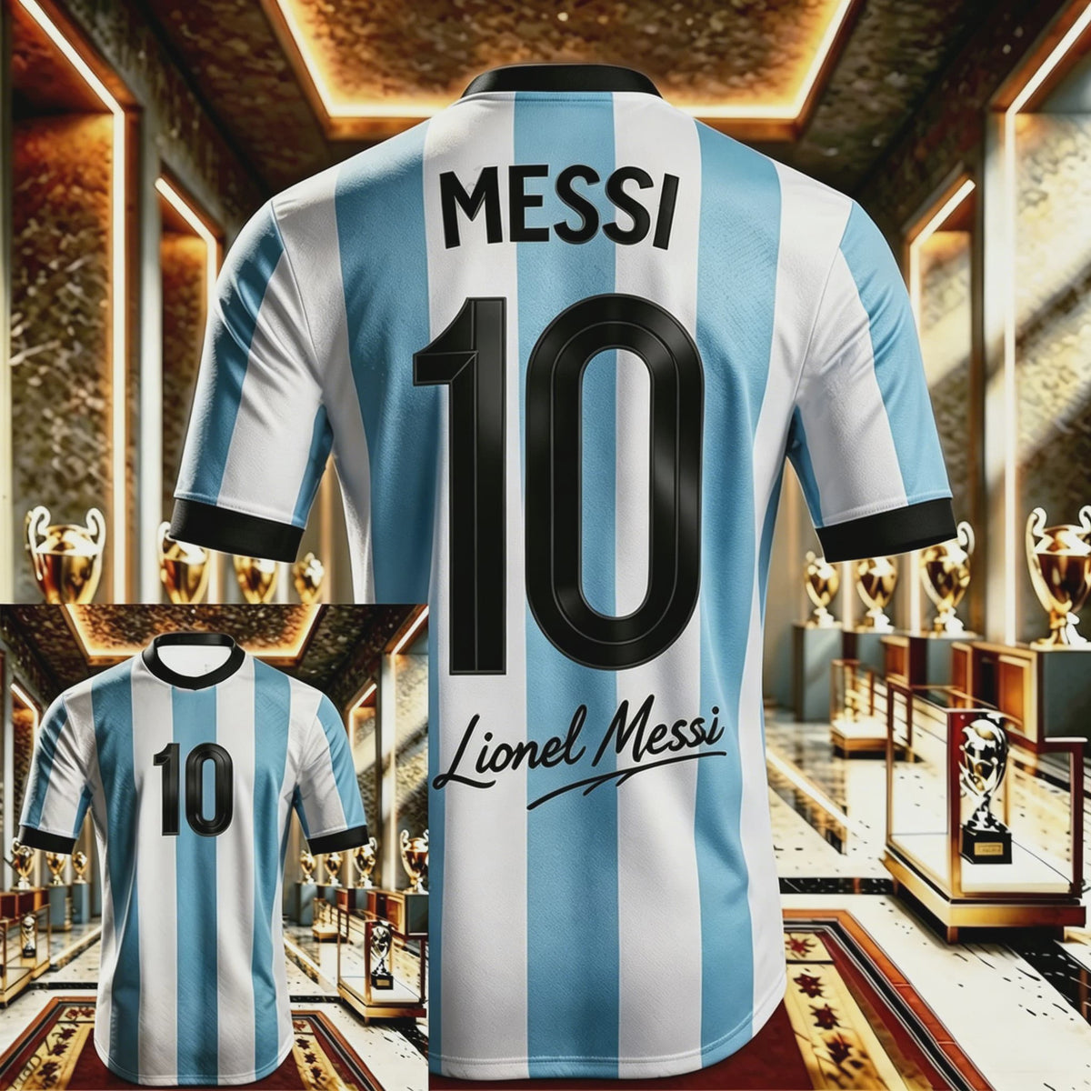 Messi #10 Jubileum T-shirt - Heren, Dames & Kinderen - Sneldrogend