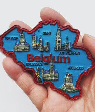 België Koelkastmagneet - Souvenir & Reistafel voor Huisdecoratie