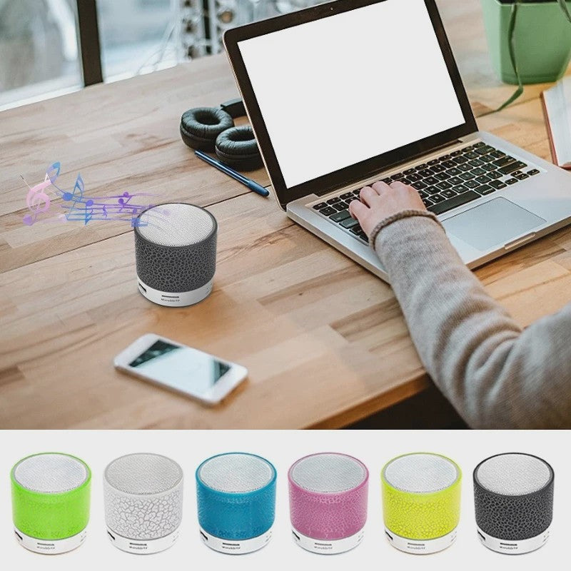 Mini Bluetooth Speaker met Kleurrijke LED Verlichting en Draadloze Muziekweergave