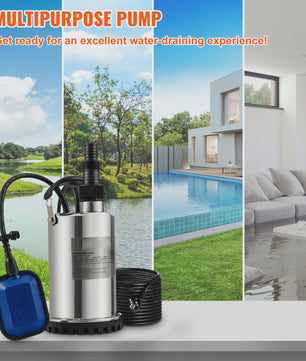 Dompelpomp 550W - 2200W: Krachtige Waterpomp voor Zwembaden, Kelders & Meer