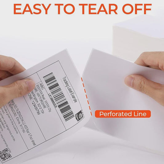 4x6 Inch Thermische Verzendlabels - 500 Stuks - Barcode & Logo Printen