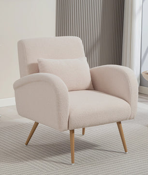 Luxe Teddy Fauteuil met Verwijderbaar Lendekussen - Comfortabel & Stijlvol