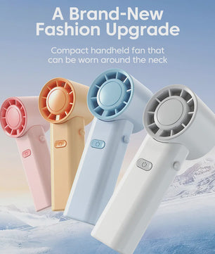 Draagbare Mini Ventilator met Nekkoord - Opvouwbaar, USB Oplaadbaar, 3 Snelheden