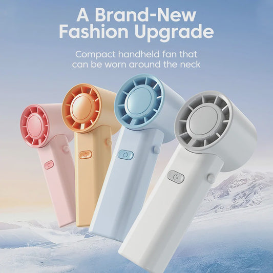 Draagbare Mini Ventilator met Nekkoord - Opvouwbaar, USB Oplaadbaar, 3 Snelheden