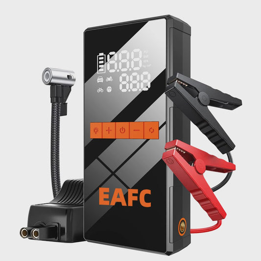 5000A Auto Startkabels Powerbank met 150PSI Bandenpomp - Noodstart & Opladen