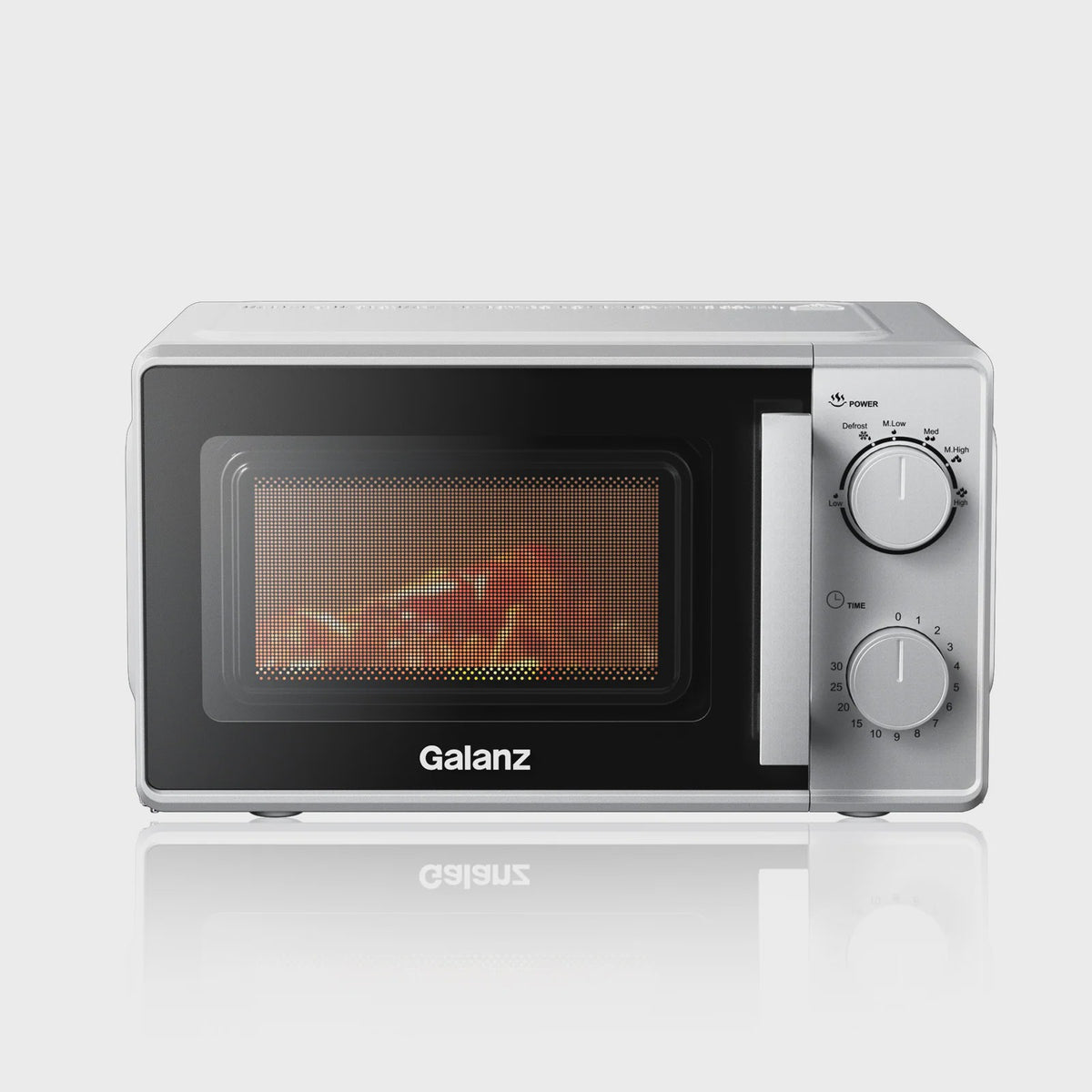 Galanz Magnetron 20L 700W - Compact Tafelmodel met Draaiknoppen en Timer