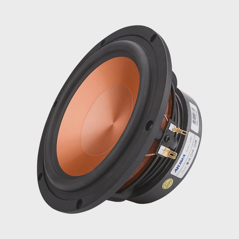 AIYIMA 6.5 inch HIFI Woofer Speaker - 100W Midrange Bass Loudspeaker voor Home Theater & DIY