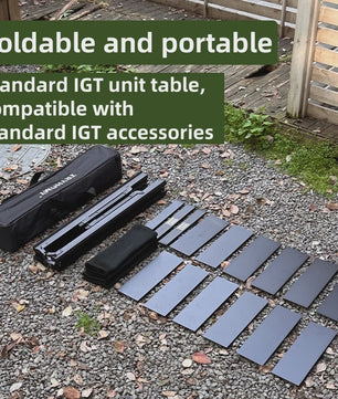 Tryhomy Outdoor Camping IGT Tafel - 6 Unit Aluminium Opvouwbaar BBQ & Picnic Bureau