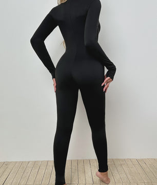 Dames Jumpsuit met Rits en Taille-slimmend Effect - Perfect voor Yoga en Sport