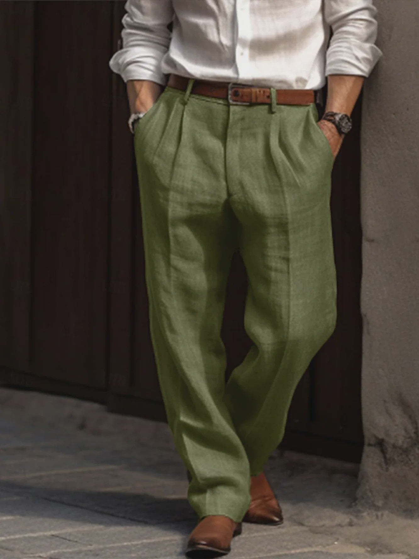Linnen Heren Broek - Ademend & Lichtgewicht voor Zomer & Casual Chic