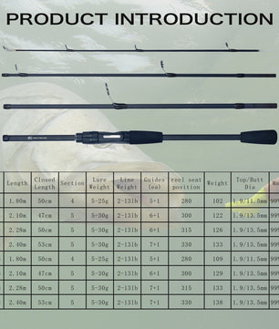 PHISHGER Carbon Reishengel - Spinning & Baitcasting - Ultralicht 5-30g - Snel Actie