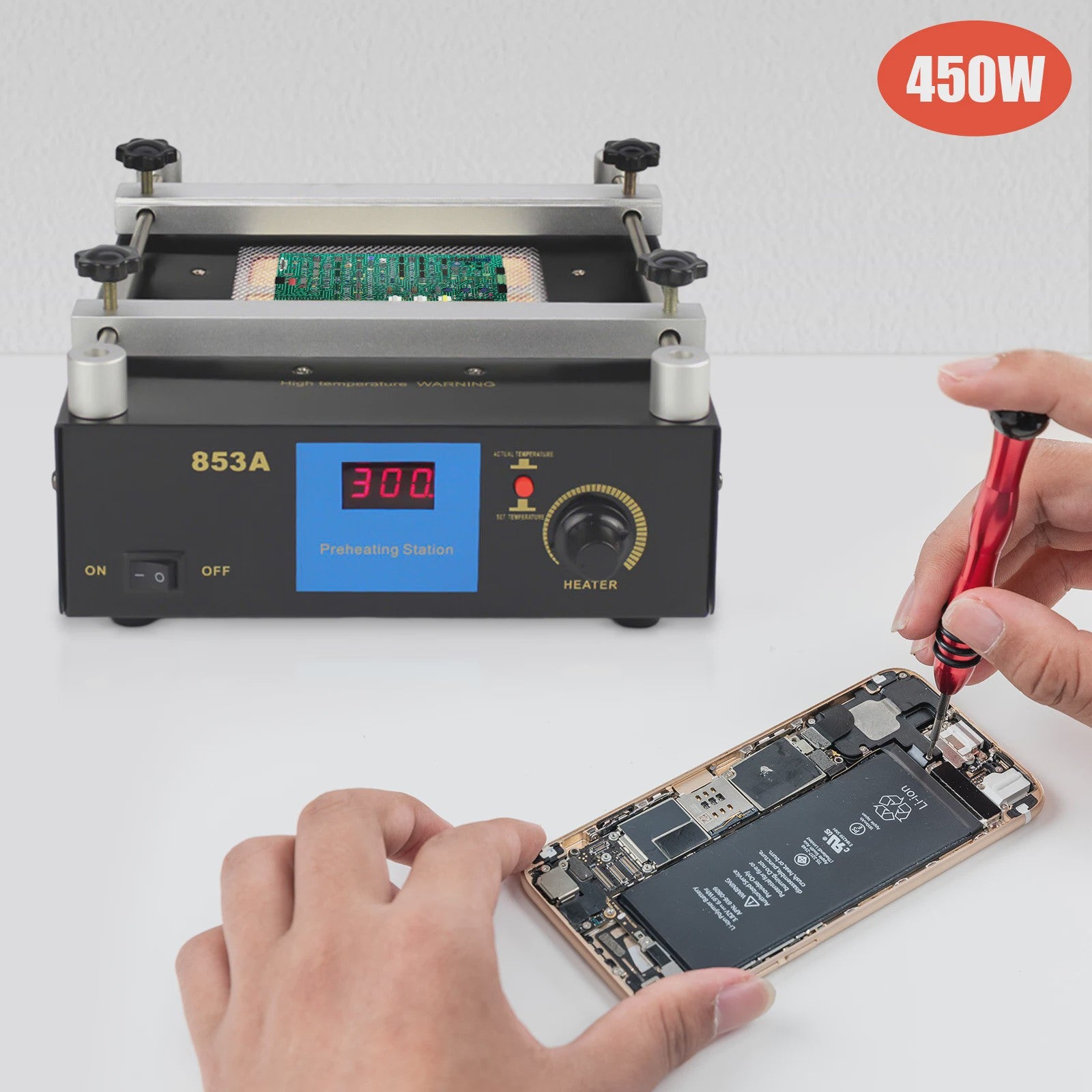 YIHUA 853A Infrarood Voorverwarmer - BGA Rework Station 450W