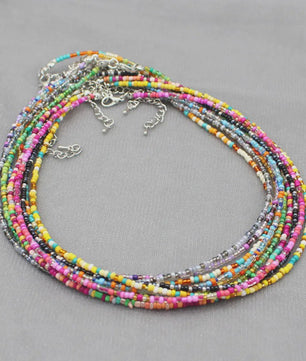 Kleurrijke Kralen Choker Ketting - Handgemaakt Bohemia Stijl