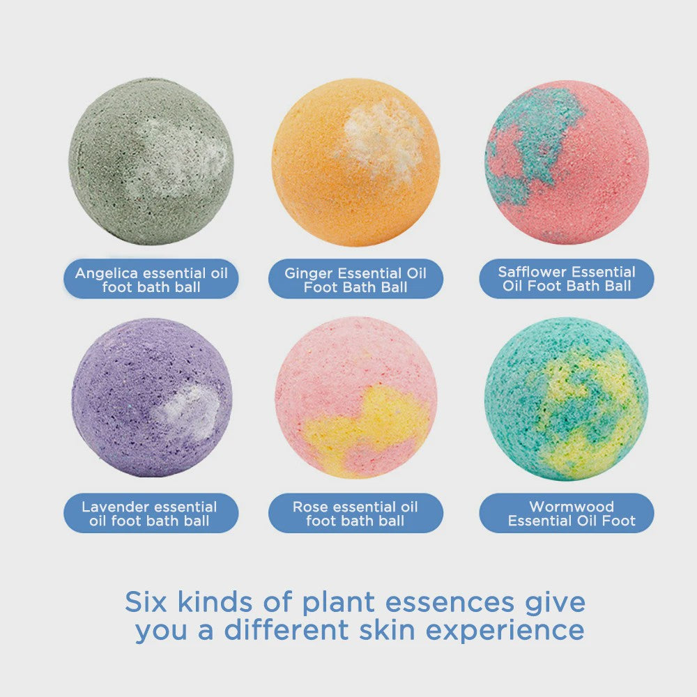 12x Biologische Badballen Cadeauset - Natuurlijk Handgemaakt met Essentiële Oliën voor Hydratatie & Ontspanning