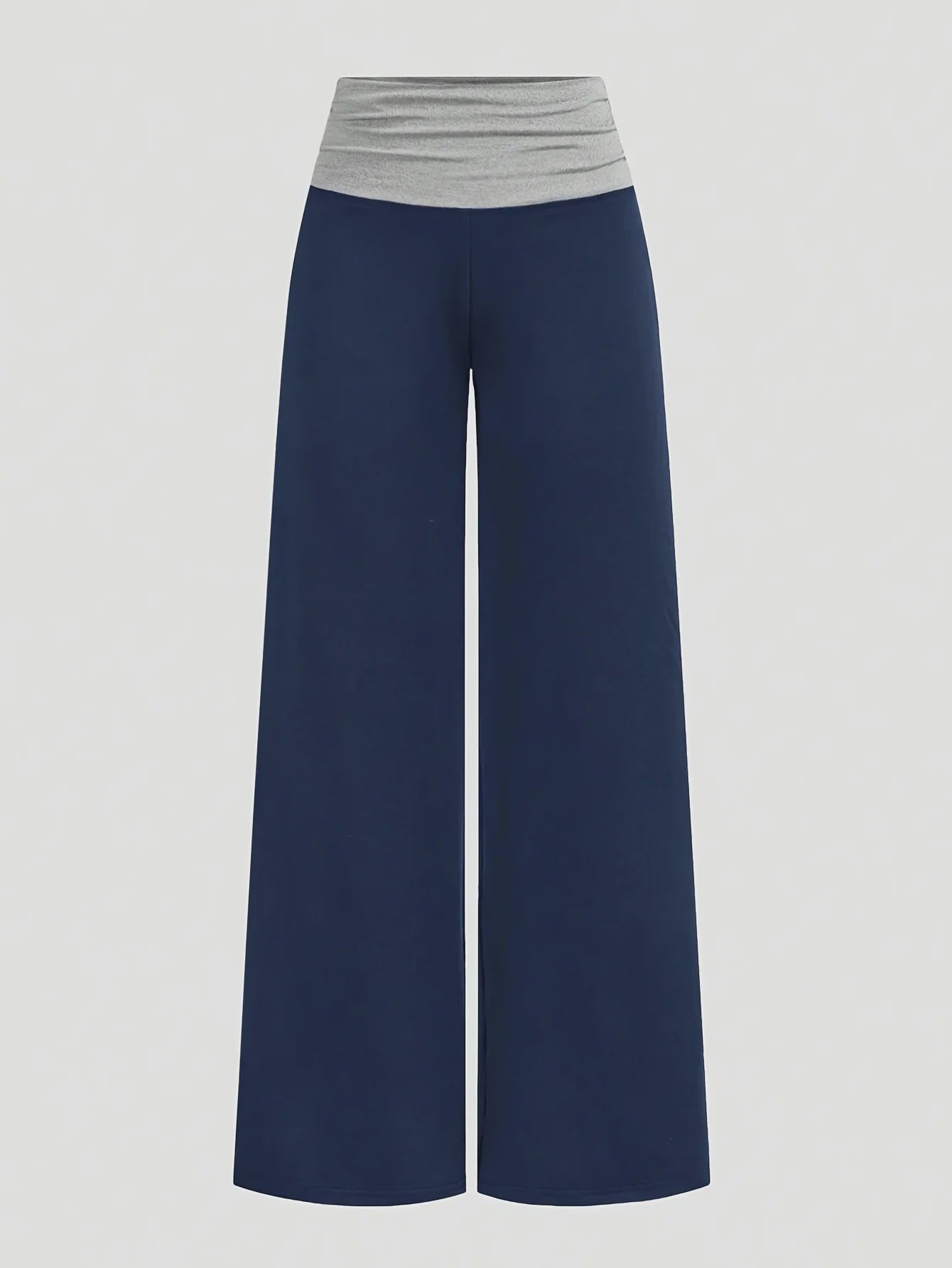 Casual Kleurblok Wijde Pijp Broek voor Meisjes (5-13 jaar) - Comfortabel & Stijlvol