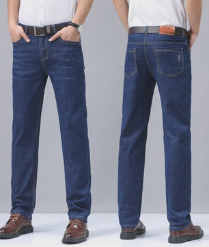 Heren Jeans - Rechte Pasvorm, Zomerse Stijl, Zakelijk & Casual