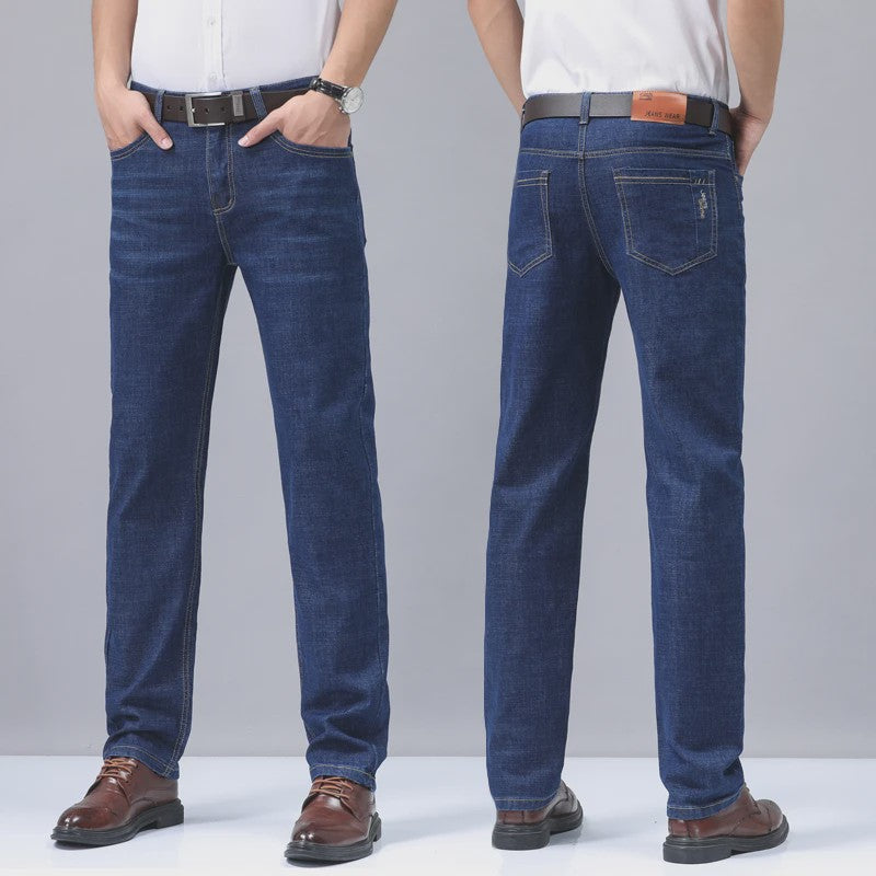 Heren Jeans - Rechte Pasvorm, Zomerse Stijl, Zakelijk & Casual