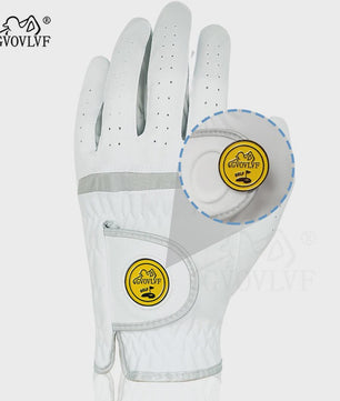 Heren Golfhandschoen: Zacht Microvezel, Ademend & Comfortabel met Magnetische Marker
