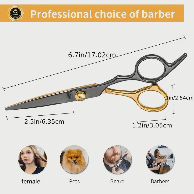 Professionele Haar Kappersschaar Set - Inclusief Effileerschaar & Accessoires