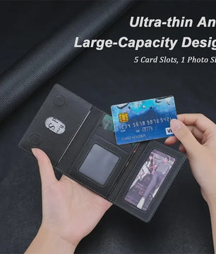 Magnetische Lederen Kaarthouder Wallet voor iPhone 16/15 Serie - Magsafe Compatibel