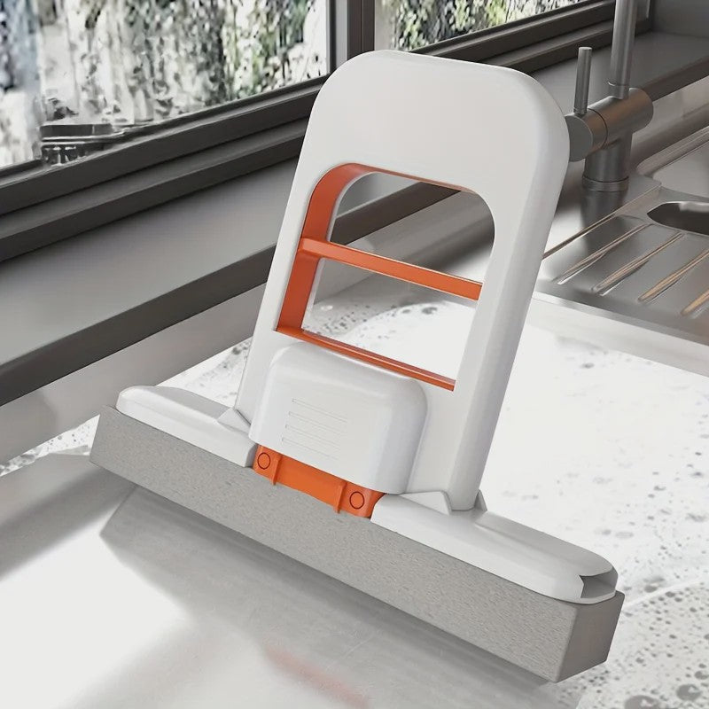 Compacte Zelfwringende Spons Mop - Handheld Mini Schoonmaakhulp voor Thuis