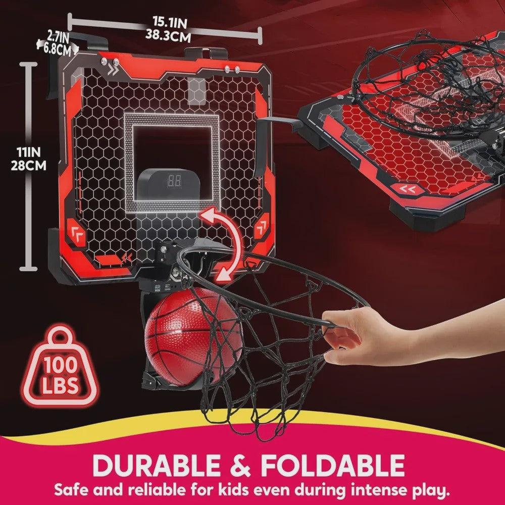 Mini Indoor Basketbalring met Verlichting - Leuk voor Kinderen & Cadeau