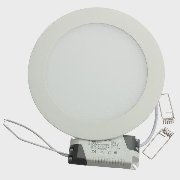 Ultra Dunne LED Panel Downlighter - Rond Verzonken Plafondlamp