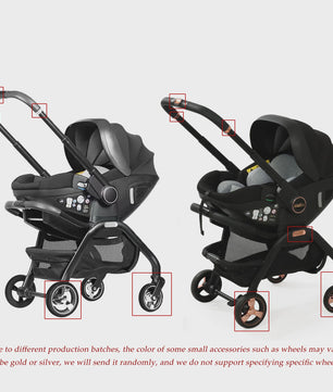 4-in-1 Baby Kinderwagen & Autostoel: Lichtgewicht, Multifunctioneel en Wendbaar