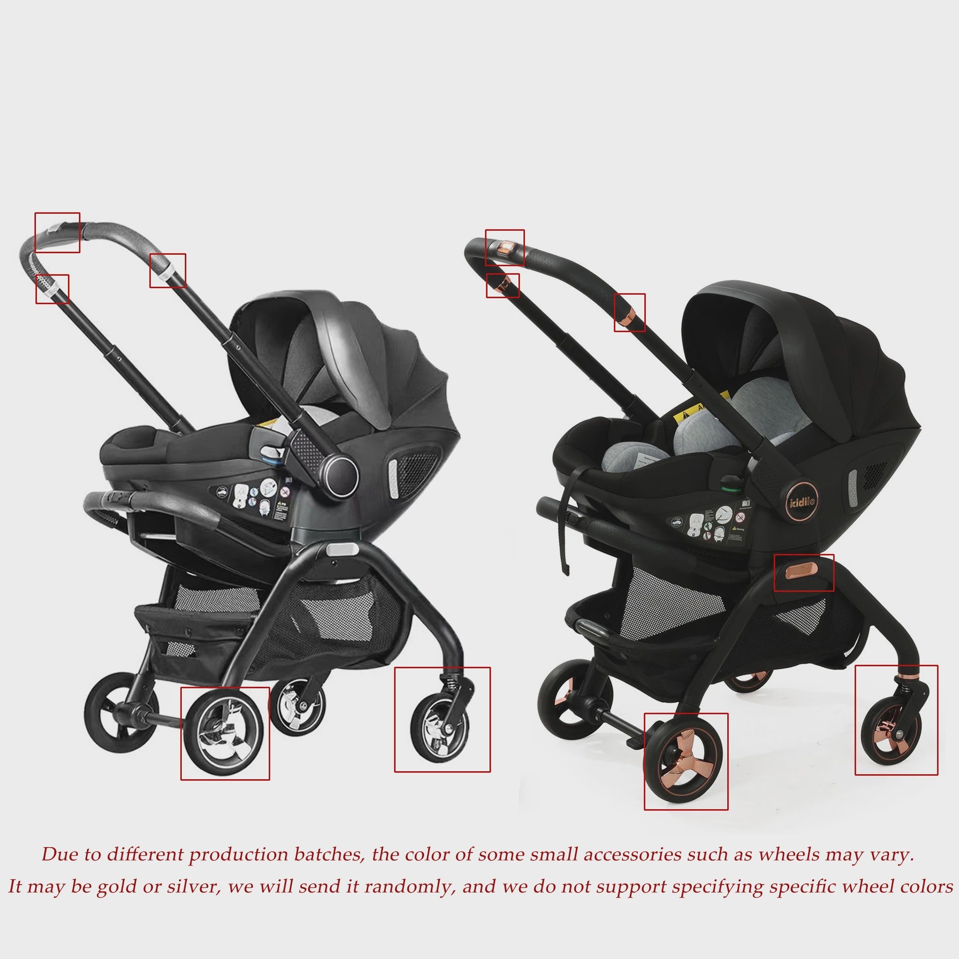 4-in-1 Baby Kinderwagen & Autostoel: Lichtgewicht, Multifunctioneel en Wendbaar