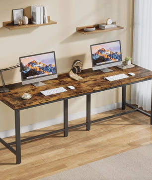 Extra Lange Bureau voor 2 Personen - 200 cm Breed Werkstation Bureau