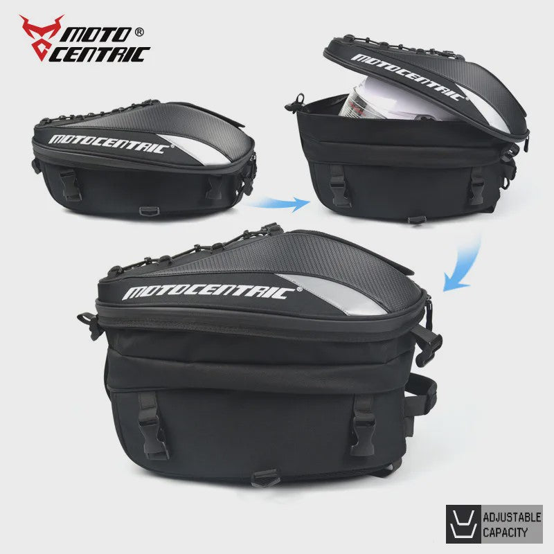 Motocentric Waterdichte Motorfiets Bagagedrager Tas - Uitbreidbaar, Multifunctioneel & Rugzak
