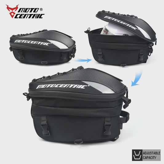 Motocentric Waterdichte Motorfiets Bagagedrager Tas - Uitbreidbaar, Multifunctioneel & Rugzak