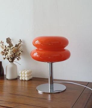 Macaron Glazen Tafellamp - Sfeervolle Verlichting met Trichromatische Dimming