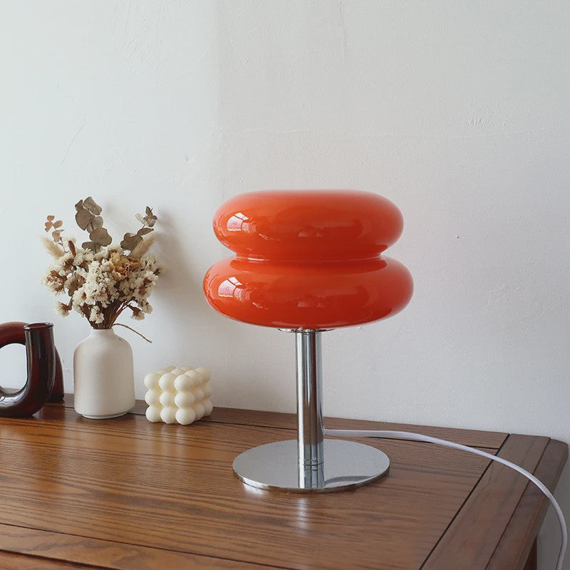 Macaron Glazen Tafellamp - Sfeervolle Verlichting met Trichromatische Dimming