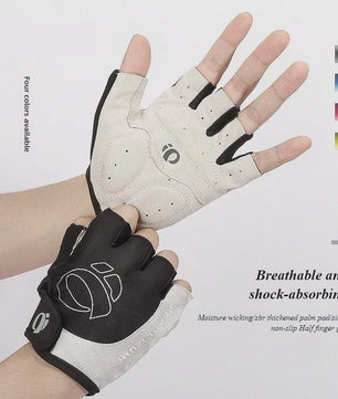 Fietshandschoenen Half Vinger - Ademend, Schokabsorberend met Antislip Siliconen Palm