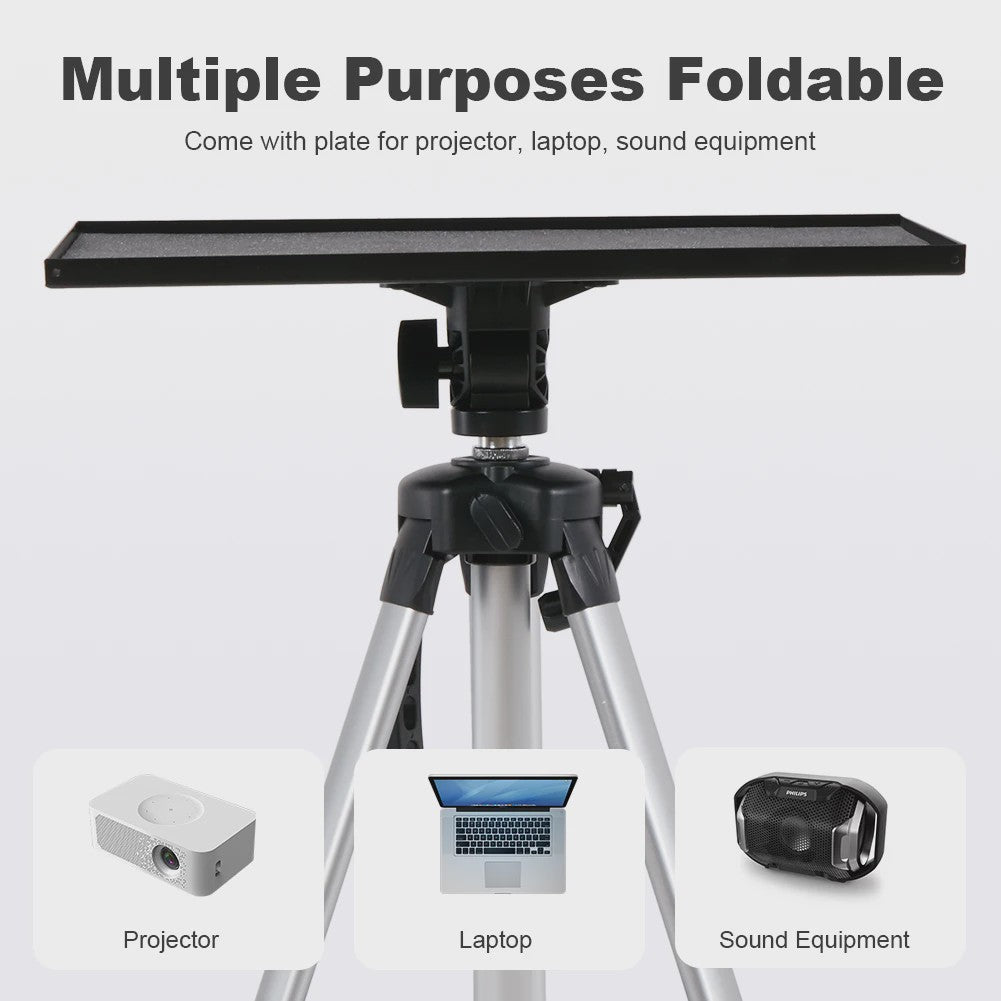 Verstelbare Aluminium Projector & Laptop Tripod Stand met Draagtas - Inklapbaar