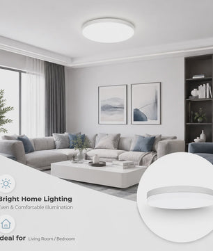 Ultra-dunne Ronde LED Plafondlamp Waterdicht Flush Mount 6500K Daglicht