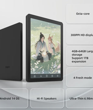 Bigme B6 E-reader: 6" E-Ink, Android 14, Google Play, 4GB+64GB, Verstelbaar Frontlicht